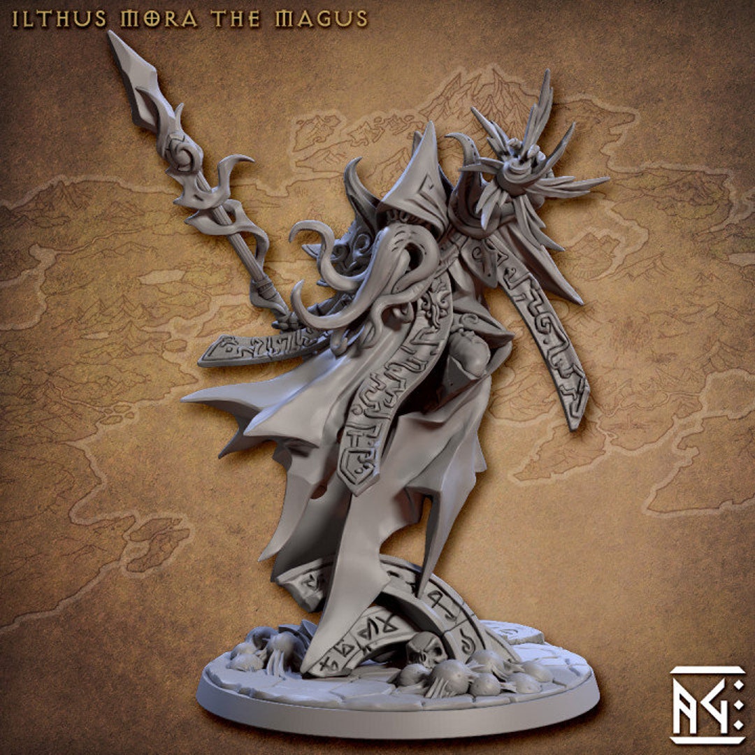 Mind Flayer E - Ilithid - Artisan Guild - Fantasy D&D Miniature