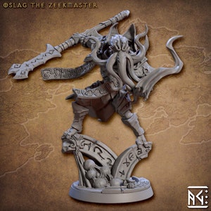 Mindflayer Battlemage Miniature - Artisan Guild | Illithid Warlock Model | Dungeons and Dragons | DnD | Wargaming | 'Oslag'