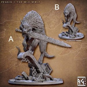 Dire Wolf Miniature - Artisan Guild | Fenrir Boss Model | Dungeons and Dragons | DnD | Wargaming | Requiem Demon Hunters