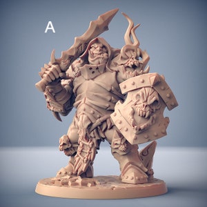 Chaos Ogre Brute Miniatures - Artisan Guild | Giant Orc Infantry Models | Dungeons and Dragons | DnD | Wargaming | Frostmetal Clan