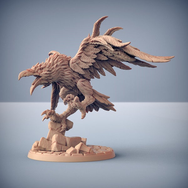 Dire Raven & Bandit Rider Miniature - Artisan Guild | Bird Mount Model | Dungeons and Dragons | DnD | Wargaming