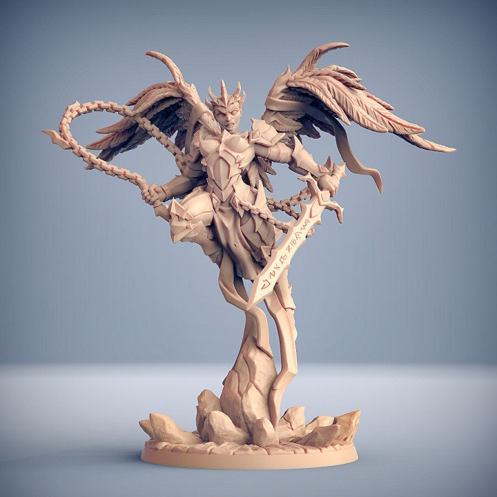 Female Celestial Paladin Miniature - Artisan Guild | Fallen Deva War ...