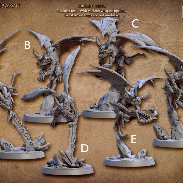 Infernal Wichtel Miniaturen - Artisan Guild | Winged Fury Demon Models | Dungeons und Drachen | DnD | Wargaming