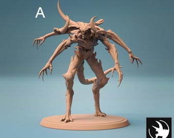 Chaos Daemon Bloodletter Miniatures - Rescale Miniatures | Blades of Khorne Model | Dungeons & Dragons | DnD | Wargaming | Four Horsemen