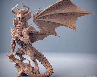 Elder Dragon Miniature - Artisan Guild | Ancient Red Dragon Model | Dungeons and Dragons | DnD | Wargaming