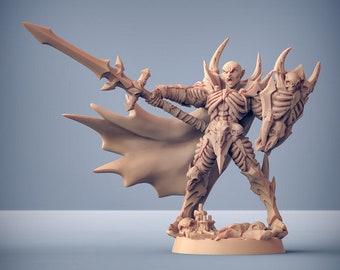 Vampire Lord Miniature -  Artisan Guild | Straahd Model | Dungeons and Dragons | DnD | Wargaming | 'Drakenmir the Bonelord'