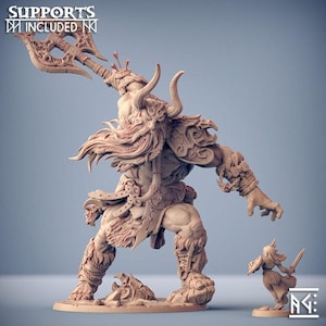 Frost Giant Miniature - Artisan Guild | Giant Viking Model | Mega Gargant | Dungeons and Dragons | DnD | Wargaming | Hulgfnir Frost Jotunn
