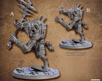 Undead Abomination Miniatures - Artisan Guild | Crypt Ghoul Models | Dungeons & Dragons | DnD | Wargaming | Horrors of Rodburg Barrows