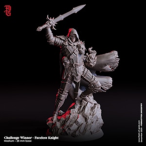Warforged Warlock Miniature -  Flesh of Gods | Human Eldritch Knight Model | Dungeons and Dragons | DnD | Wargaming | Forgotten Ancestry