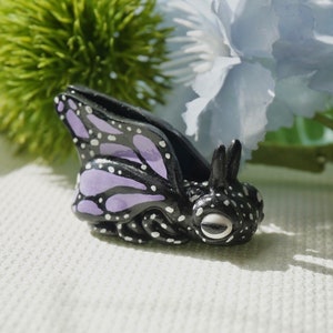 Butterfly figurine- bug collection- unique polymer clay figurine