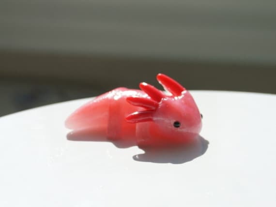Axolotl figurine- handmade polymer clay figurine