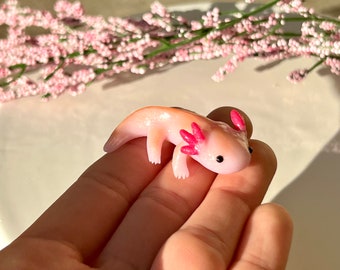 Kawaii Axolotl Charm Polymer Clay Handmade Gifts Planner Charm