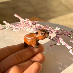 Capybara figurine handmade polymer clay figurine image 2