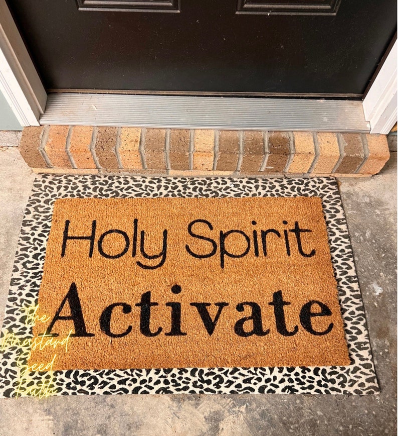 Holy Spirit Activate Doormat,holy Spirit Activate ,tik Tok Doormat