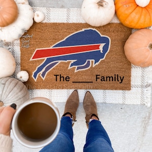Let&#39;s Go Buffalo Doormat, Let&#39;s go buffalo doormat, Buffalo bills doormat, Buffalo ny doormat, bills doormat, Buffalo ny decor, custon mat