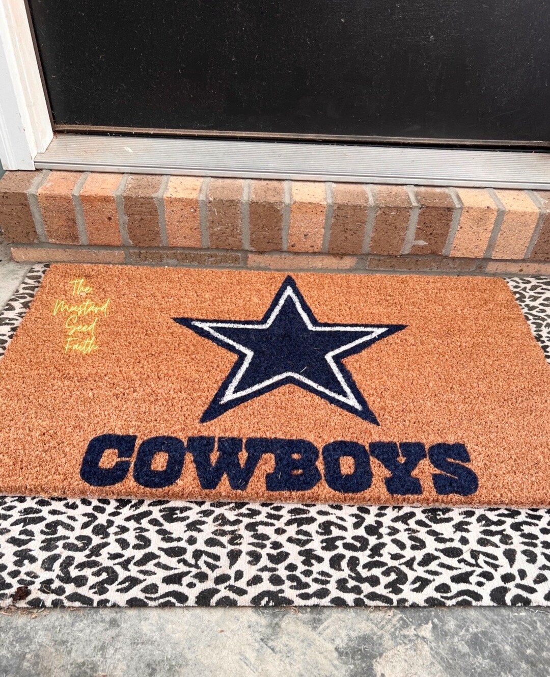 Cowboys Mat Home of a Dallas Cowboys Fan Doormat Housewarming Gift Gift