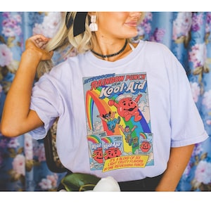 Comfort Colors® Kool Aid &#39;84 Shirt -Funny Shirt, Graphic Shirt, Cute Graphic Tee, Vintage Kids Shirt, Retro Kool Aid Shirt, vintage koolaid