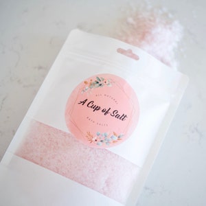 Peppermint Bath Salts,All Natural, Self Care, Aromatherapy, Wellness, Relaxation Gift, Spa Gift, Essential Oils,Bath Soak, Friend Gift