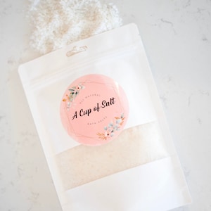 Warm Vanilla Bath Salts,All Natural, Self Care, Aromatherapy, Wellness, Relaxation Gift, Spa Gift, Essential Oils,Bath Soak, Friend Gift