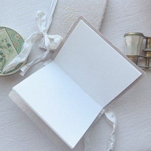 Vow Book Set with gold foil printing. Simple and elegant with 8 pages to write your vows on. image 5