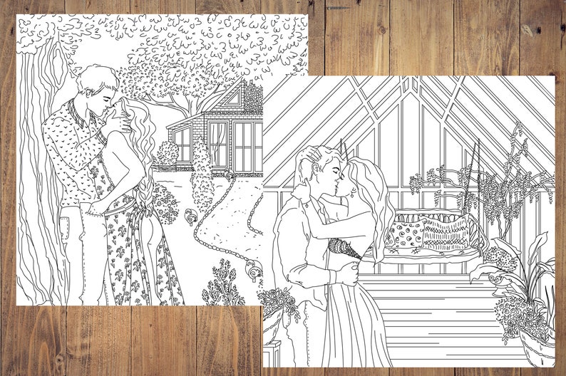 Erotic Coloring Book for Adults Adult Coloring Book Romantic - Etsy