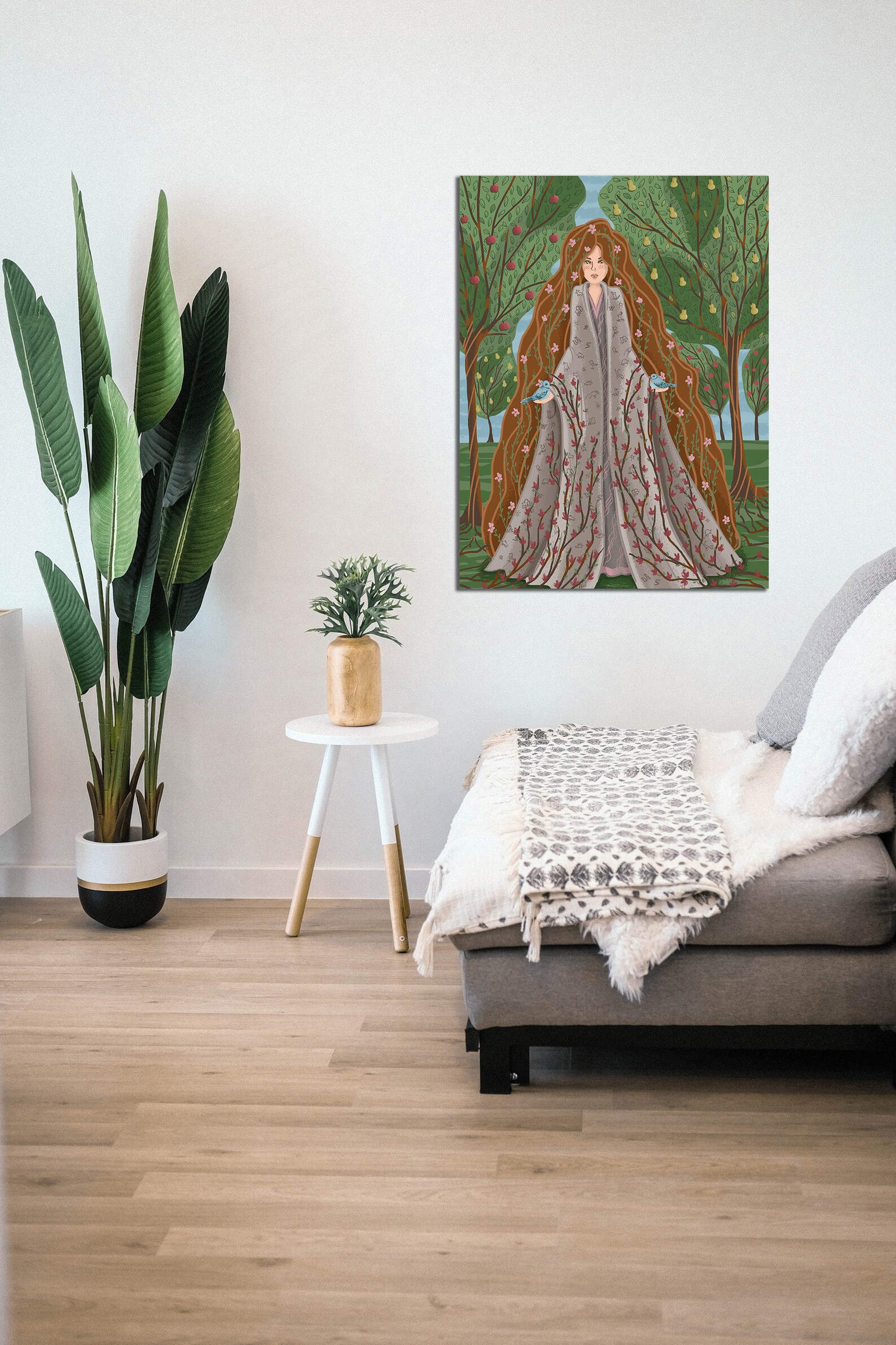 Fairy tale art Fairy illustration print Nursery wall art | Etsy