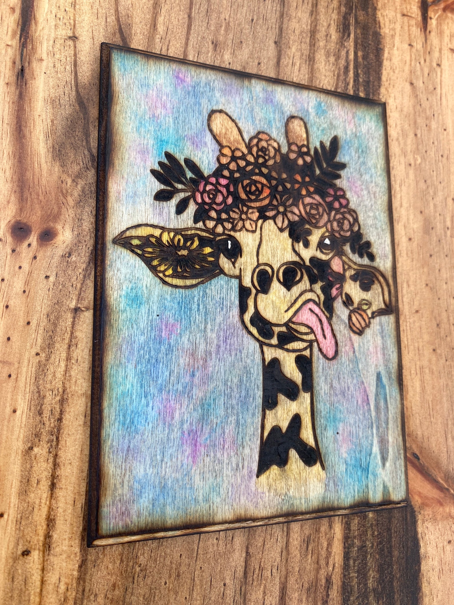Silly giraffe baby room office decor Etsy