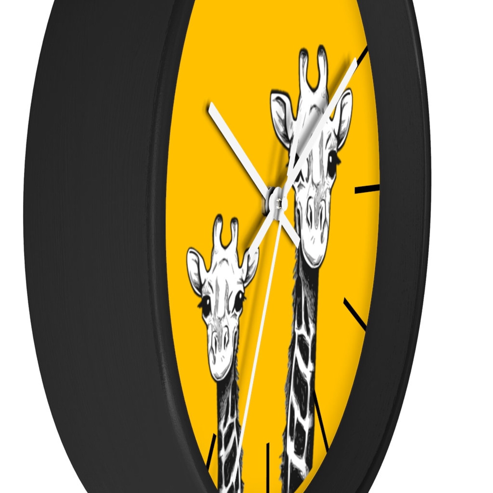 Giraffe Wall Clock Decorative Safari Clock Giraffe Decor Etsy