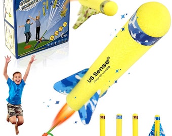 Stomp Rockets: Launcher, Kids STEM Learning, Educational, Fun Games, Christmas, Birthday Gifts  Boy, Girls-Ages 3 years + (Yrs- 4,5,6,7,8,9)