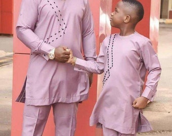 African men clothing, Father and Son Attire, Boys Clothing, African wedding suit, African groom suit? African fashion, African attire