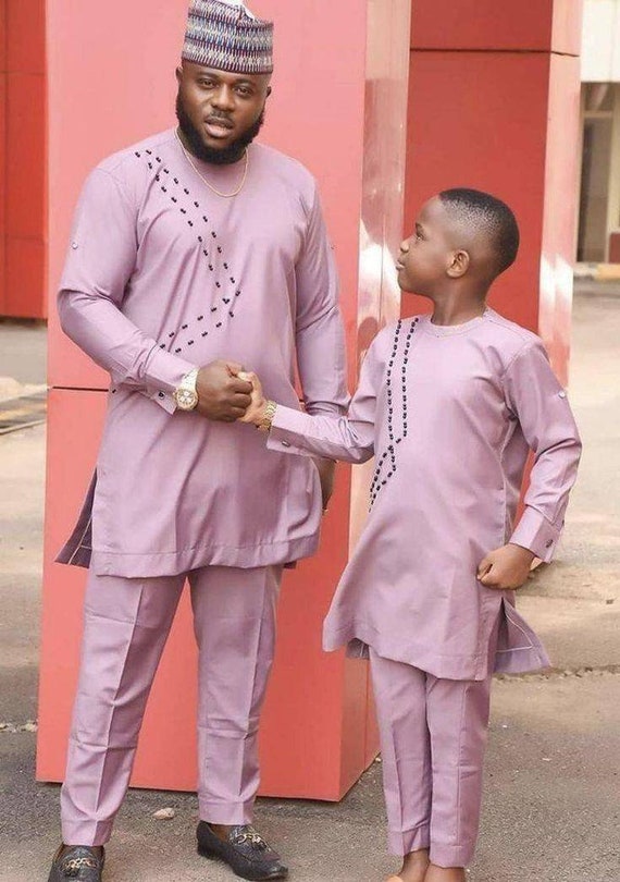 Ropa de hombre africano vestimenta de padre e hijo ropa de ninos traje de boda africano traje de novio africano Moda africana vestimenta africana Etsy Mexico