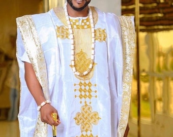 Aso Oke, Agbada, African men clothing, African wedding suit, African groom suit? African fashion, African attire, Agbada Attire,Agbada