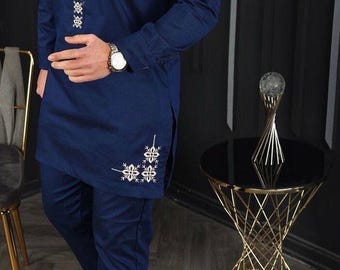 Ropa de hombre africano, traje de novio africano, vestimenta africana, moda africana, estilos de Ankara.