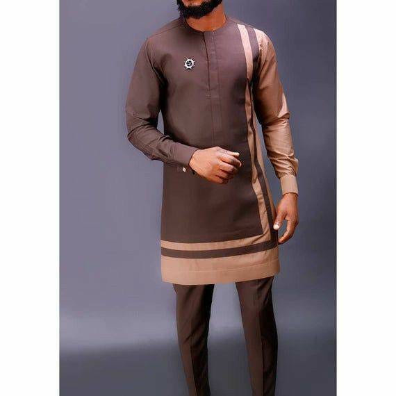 African Men Clothing African Wedding Suit African Groom - Etsy