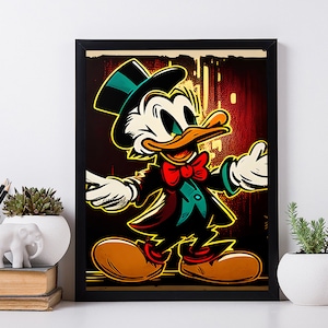 Dollar Illustration Print. Fashionable Living Room Art Dollar Poster.