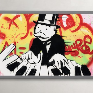 Music Poster. Living Room Art Decor. Fashionable Dollar Illustration.