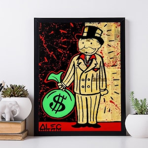 Famous Illustration Painting - Stylish Wall Art for Living Room Decor.