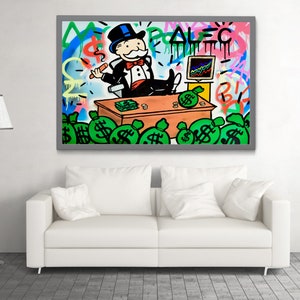 Modische Illustration Wohnzimmer Dekor. Digitales Format A1. Gemälde Dollar Poster. Berühmte Illustration Wand Kunst Druck.