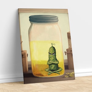 Poster The Last Pickle. Signierter Kunstdruck. Vintage Raum Druck Art Decor.