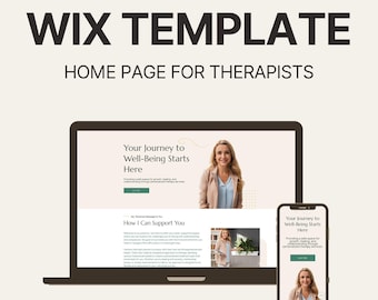 Wix Website Template for Therapists, Coaches, and Counselors