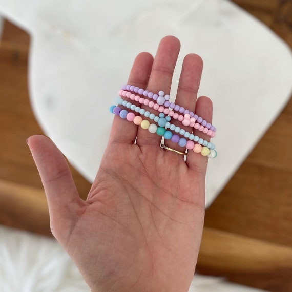 Pastel Mickey Beaded Bracelet