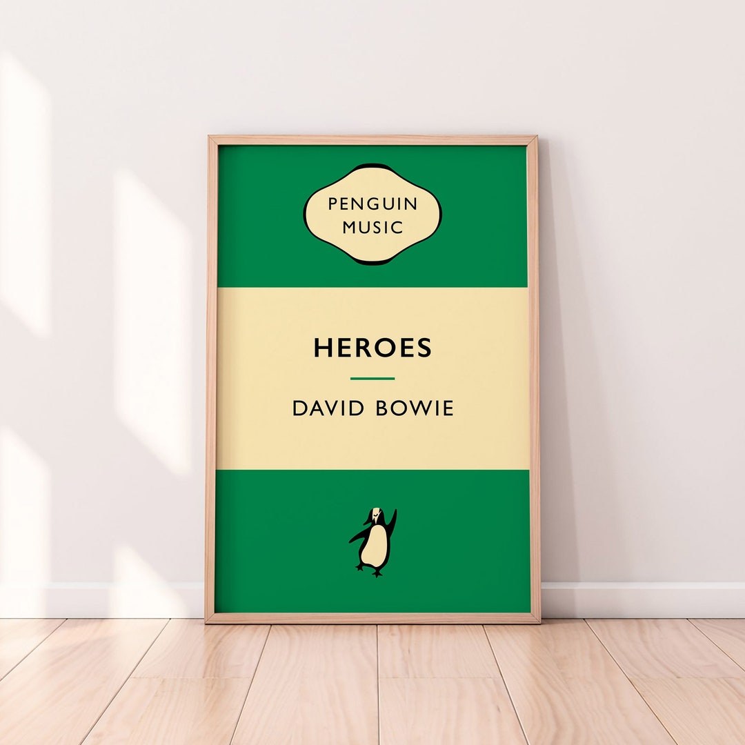 David Bowie | Heroes | Digital Print Download | Glam Rock Music Art ...