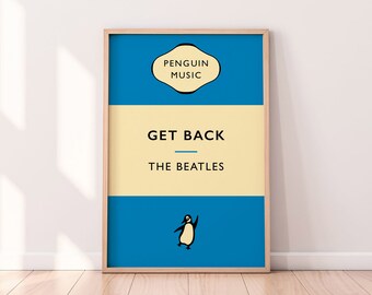 De Beatles | Ga terug | Digitale afdruk downloaden | Liverpool rockmuziek kunst | Pinguïn klassieke boekomslag | Trendy kunst aan de muur