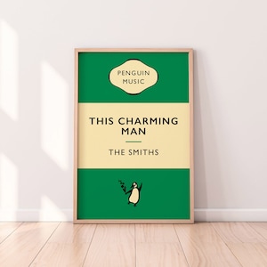 The Smiths | This Charming Man | Digital File Download | Indie Rock Post Punk Music Art | Penguin Classic Book Cover | Manchester