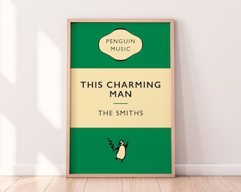 The Smiths | This Charming Man | Digital File Download | Indie Rock Post Punk Music Art | Penguin Classic Book Cover | Manchester
