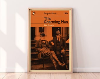 The Smiths | This Charming Man | Digital Print Download | Post Punk Wall Art | Penguin Classic Book Cover | Vintage Penguin Book