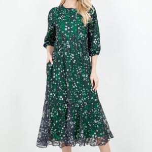 emerald green and navy blue dress Modest Navy Blue Plus Size Dress 52081L