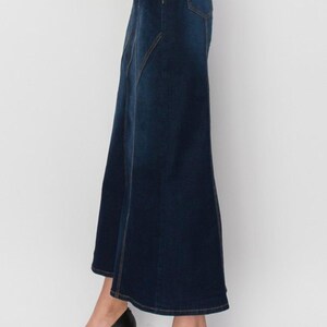 Luba Denim Skirt - Indigo Brown main image 1