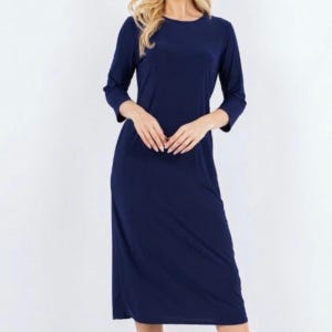 navy blue dresses for funeral Dress Women Color:Baby Blue Mona Long Sleeve Mini Migrated Kohaisushi 8 inch / 124