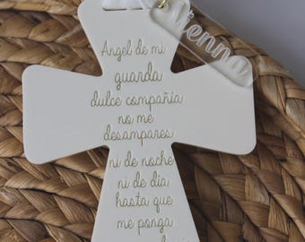 Acrylkruis: eerste communie, doop of pasgeboren cadeau